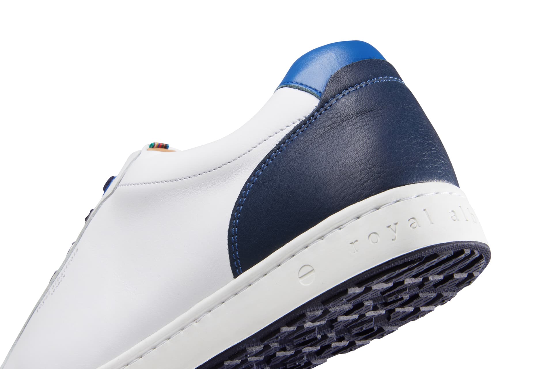 Northcote White/Navy  | Men's Spikeless Golf Shoe | Royal Albartross Northcote White/Navy