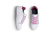 Hampton -white/Fuchsia