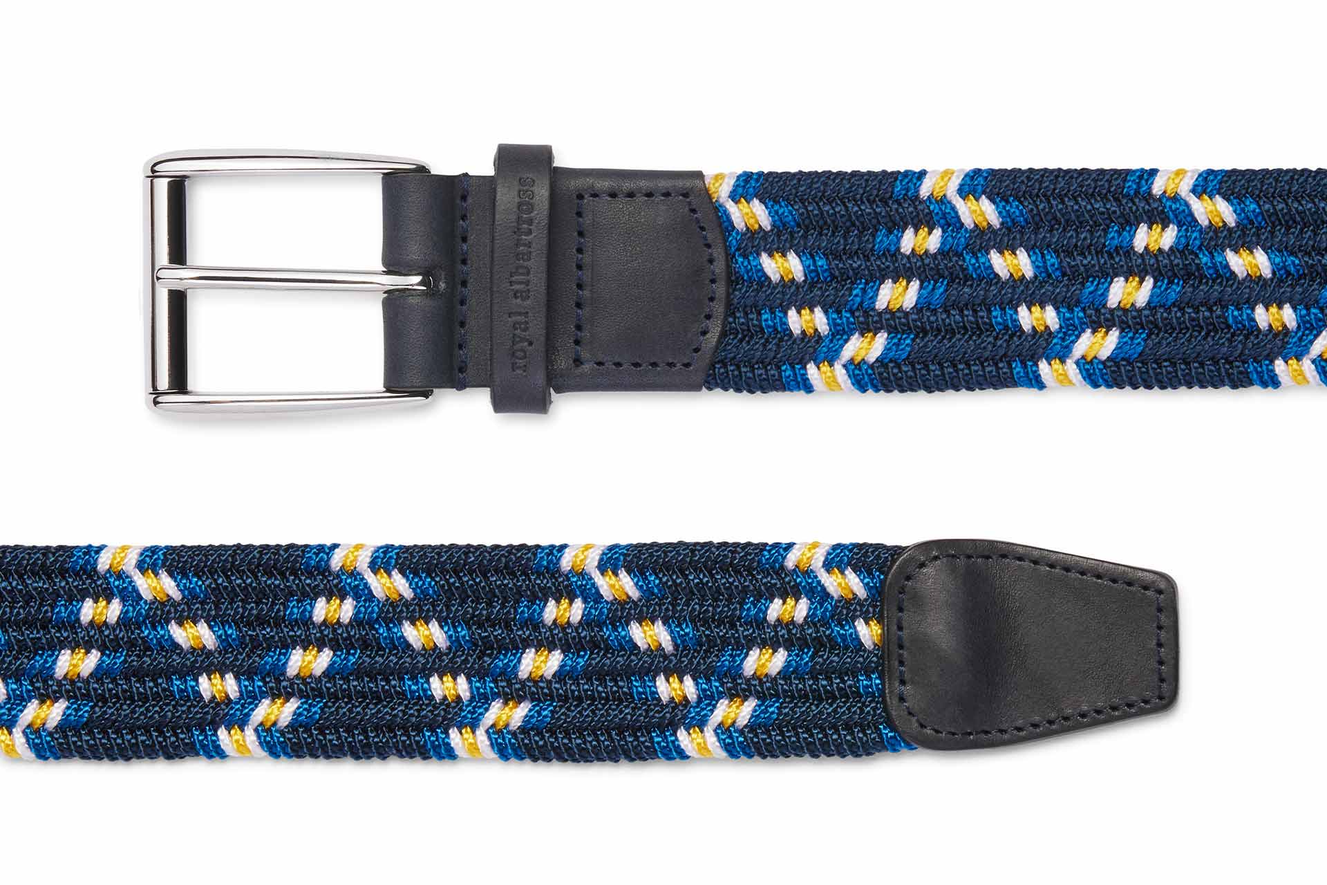 The International Europe | Men's Woven Golf Belt | Royal Albartross International Europe