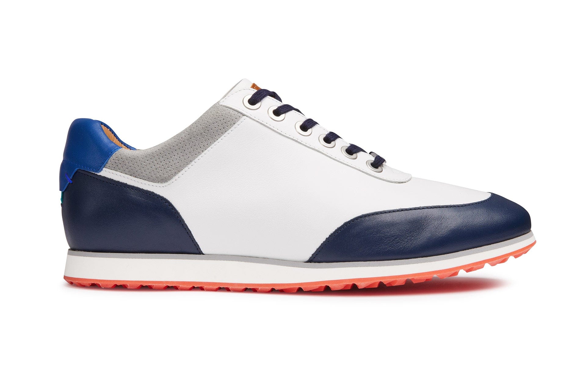 Richmond White/Navy | Men's Hybrid Golf Shoe | Royal Albartross Richmond White/Navy