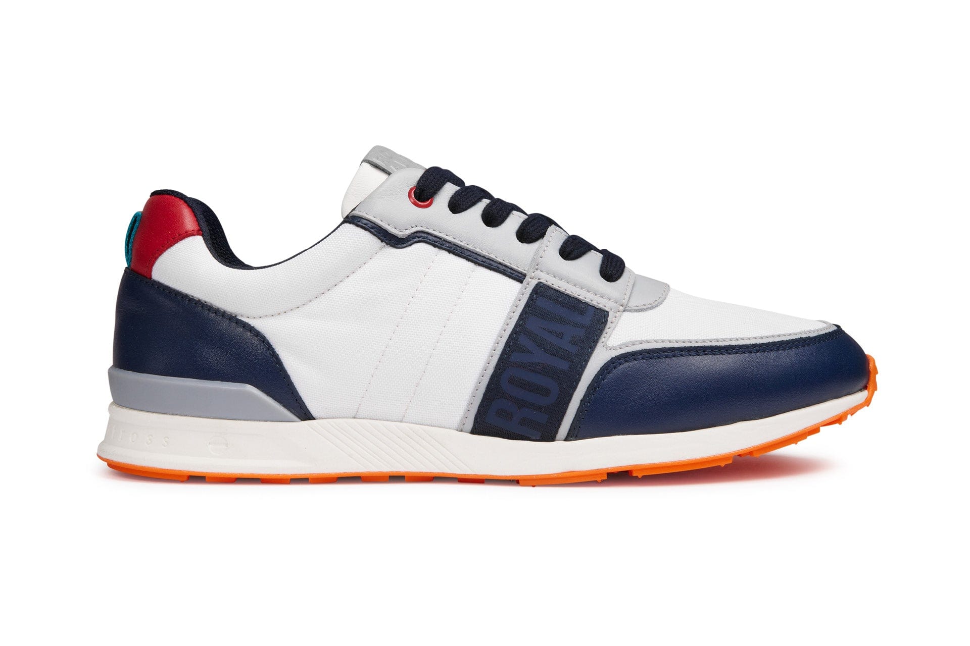 Strider Lite White/Navy | Men's Hybrid Golf Shoe | Royal Albartross Strider Lite White/Navy