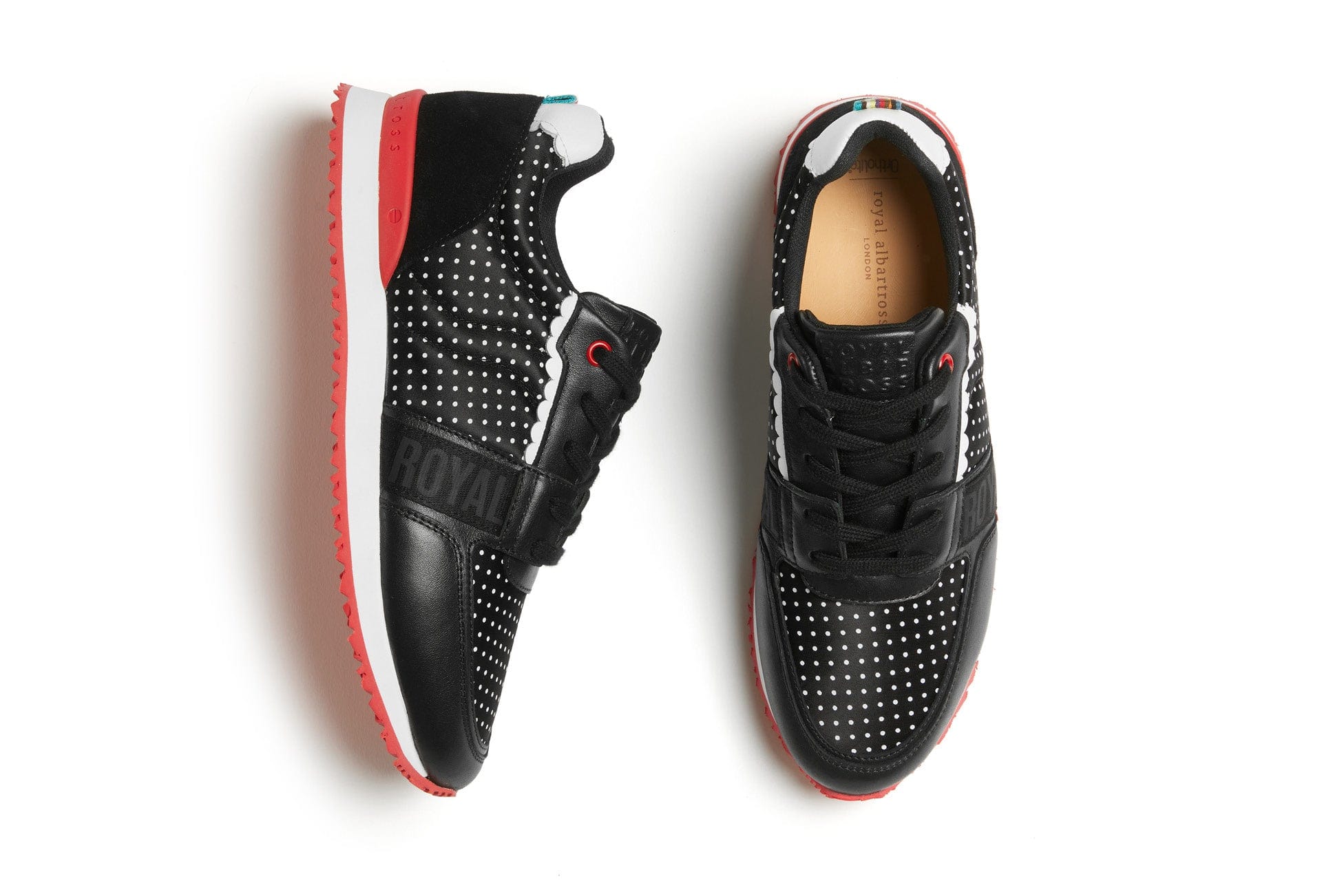 Strider Luxe Jet Black | Women's Hybrid Golf Sneaker | Royal Albartross Strider Luxe Jet Black