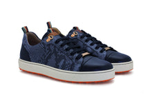 Women's Fashionable Golf Shoe | Navy Faux Python | Royal Albartross The Sahara Navy
