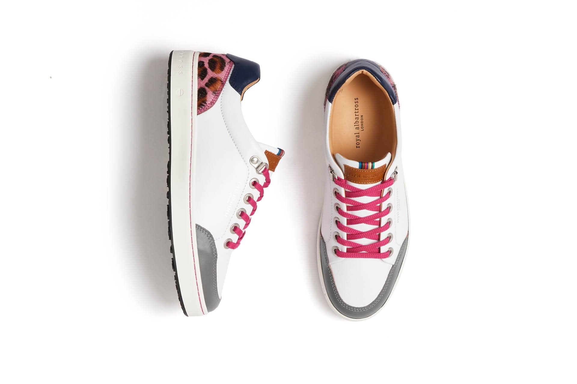 Fieldfox Pink Leopard  | Women's Golf Sneaker | Royal Albartross Fieldfox Pink Leopard