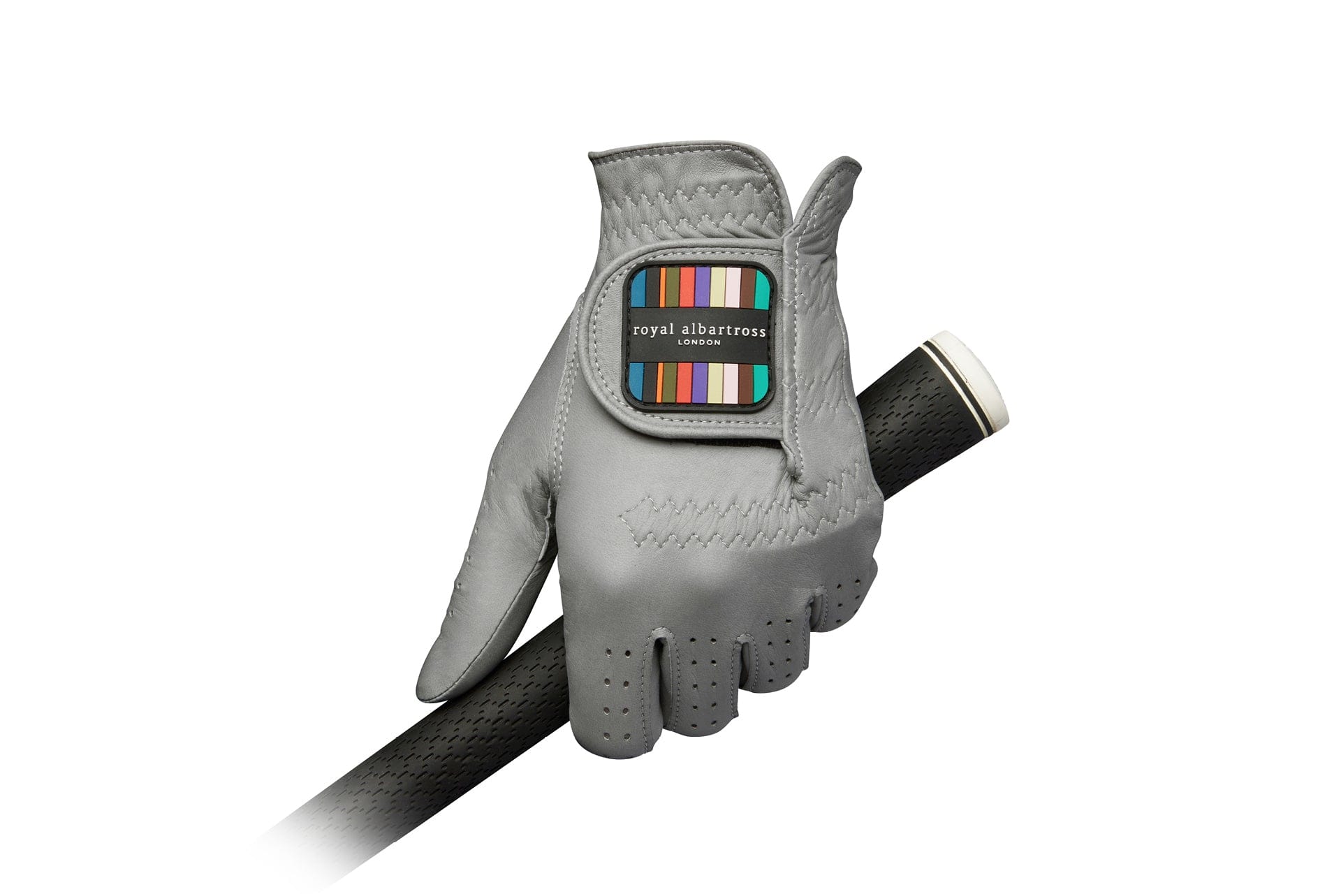 Men's Leather Golf Glove | Steel Grey Cabretta Leather | Royal Albartross Windsor v2 Steel Grey