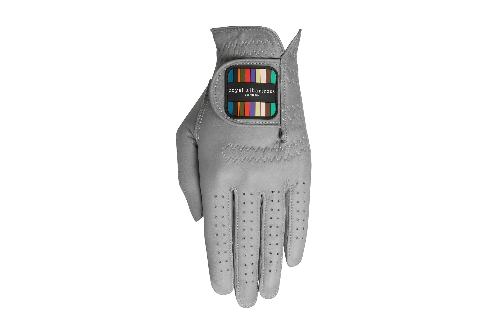 Men's Leather Golf Glove | Steel Grey Cabretta Leather | Royal Albartross Windsor v2 Steel Grey