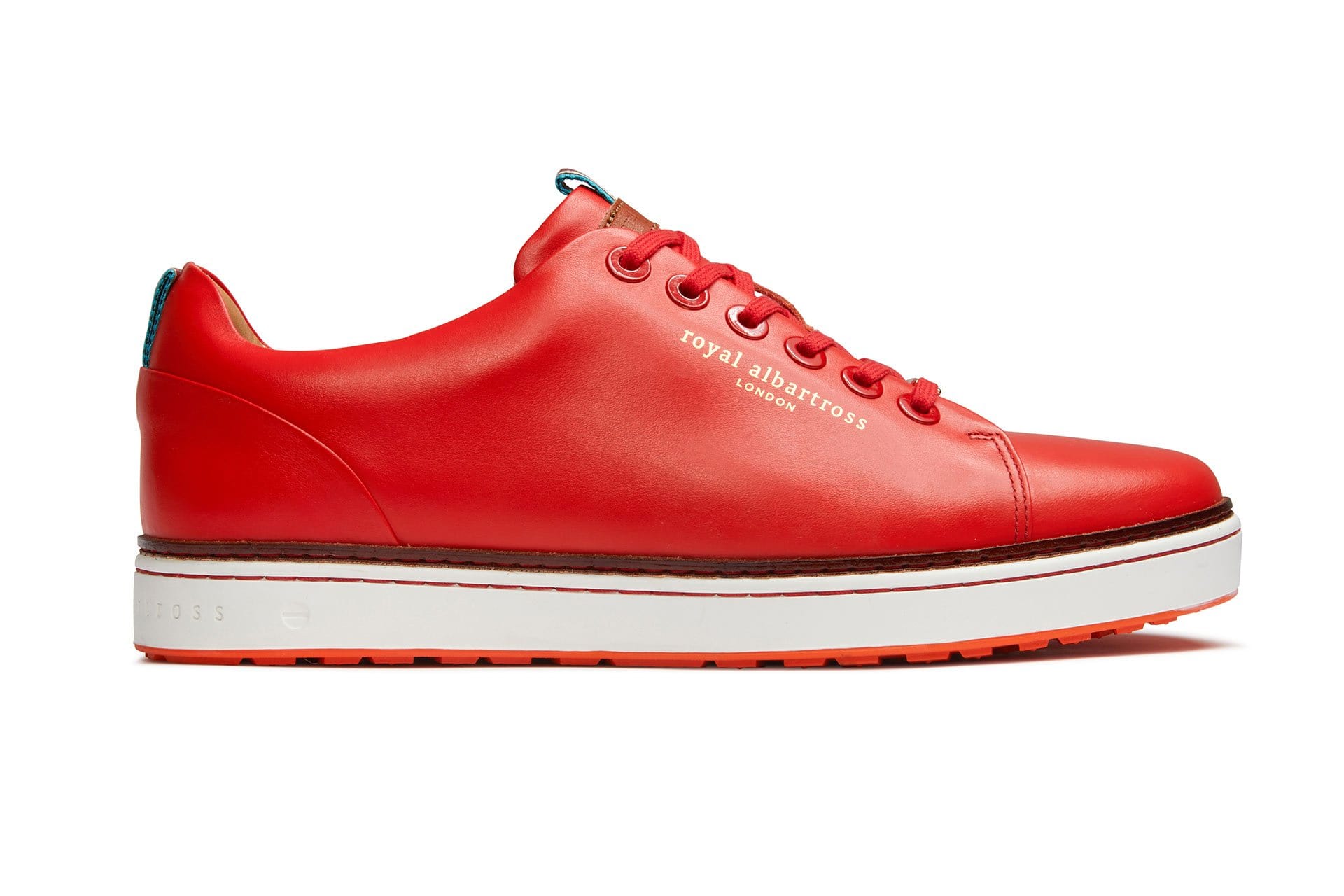 The Pontiac Red | Men's Spikeless Golf Shoe | Royal Albartross Pontiac Red