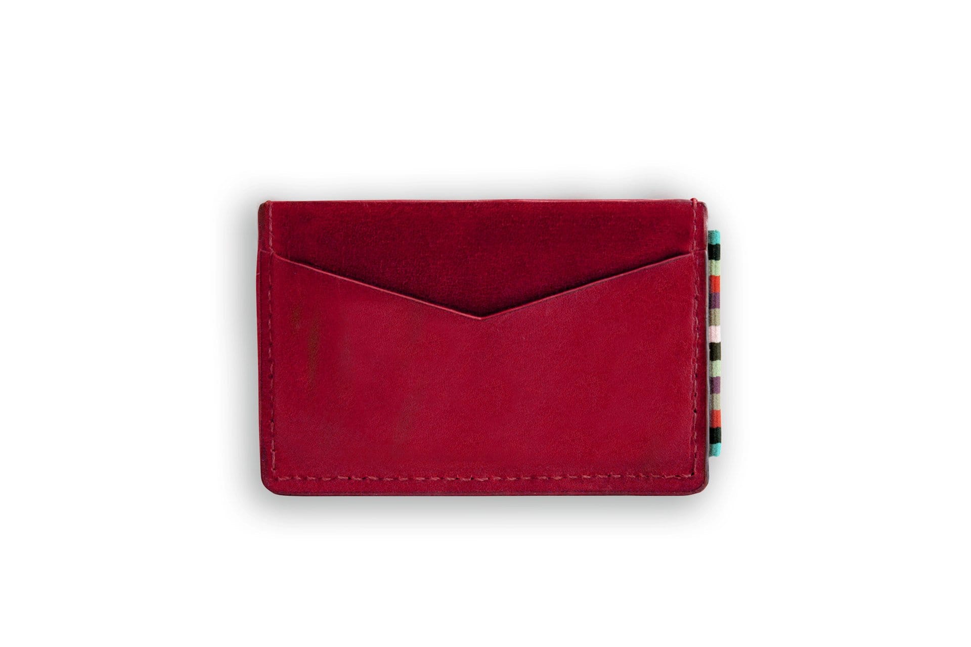 Luxury Leather Card Holder | Italian Red Leather | Royal Albartross The Wanderer Card Holder Red