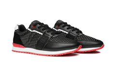 Strider Luxe Jet Black | Women's Hybrid Golf Sneaker | Royal Albartross Strider Luxe Jet Black