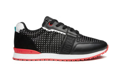 Strider Luxe Jet Black | Women's Hybrid Golf Sneaker | Royal Albartross Strider Luxe Jet Black