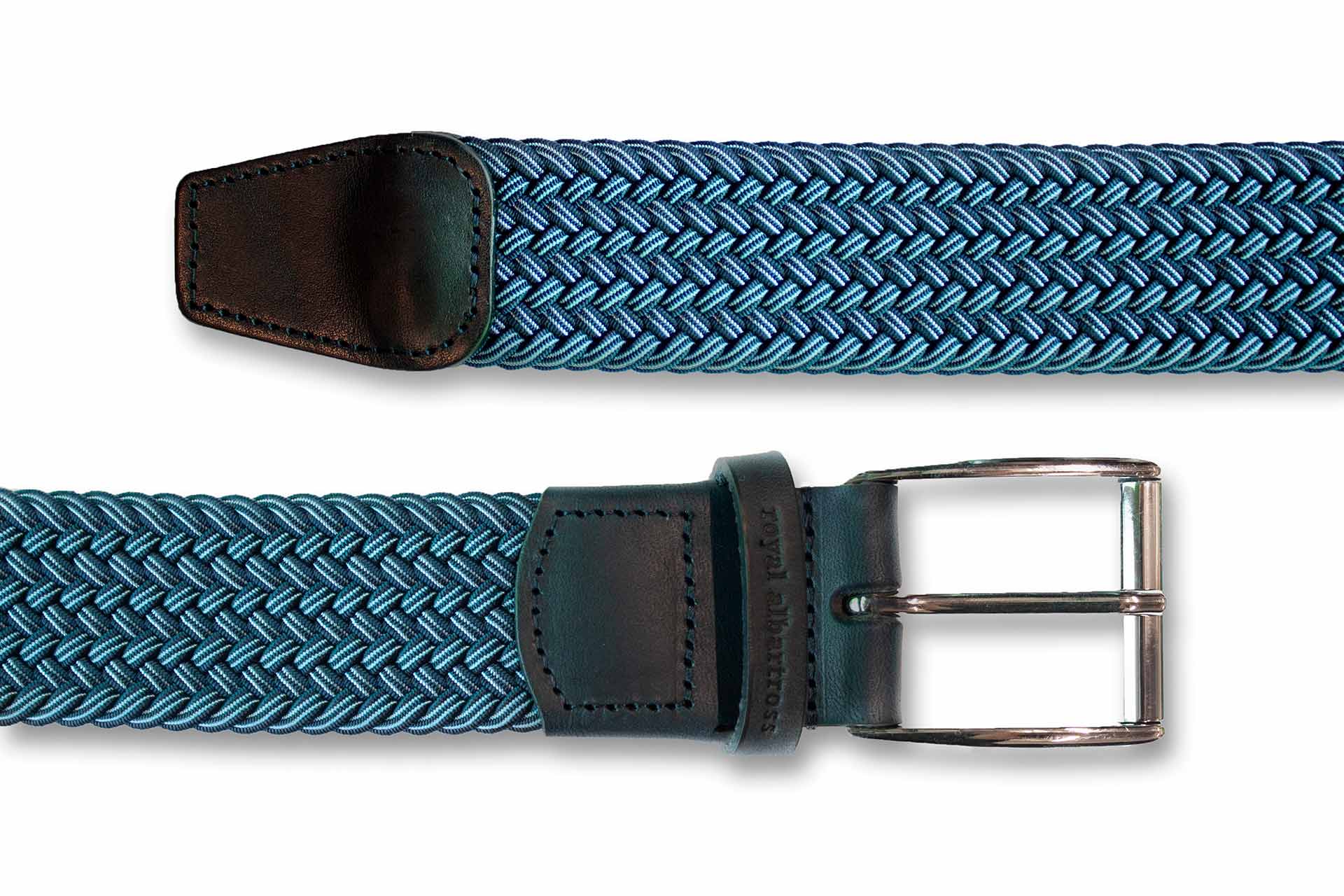 Men's Woven Belt | The Balzo Blue | Royal Albartross Balzo Blue