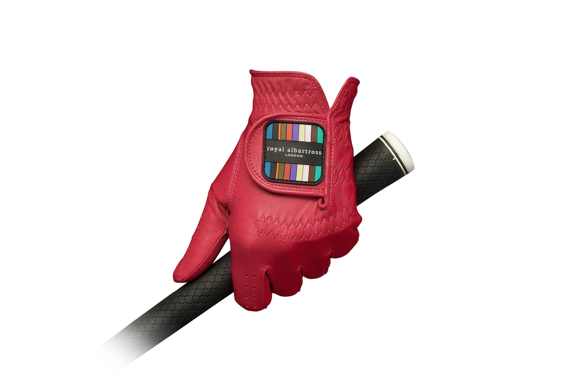Women's Leather Golf Glove | Cherry Red Cabretta Leather | Royal Albartross Duchess v2 Cherry