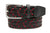 Men's Woven Leather Belt | Camden Black/Red | Royal Albartross Camden Black/Red