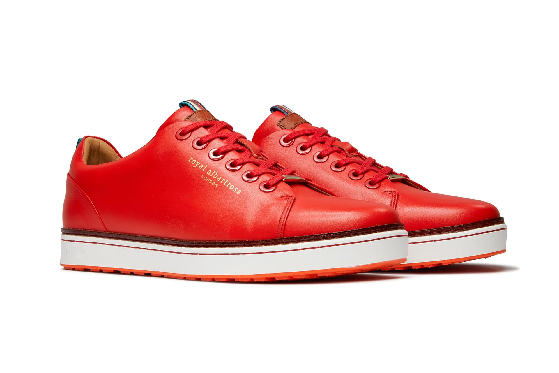 The Pontiac Red | Men's Spikeless Golf Shoe | Royal Albartross Pontiac Red