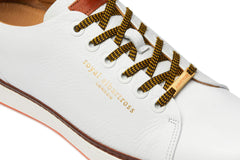Men's Spikeless Golf Shoe | Pontiac White Leather | Royal Albartross The Pontiac White
